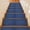 Blue, variant on Navy Blue Linen Stair Treads Non Slip for Steps Farmhouse Pure Color Country Vintage 10 Pcs Reusable Adhesive Stair Runner Mats for Dogs Elders Carpet Treads Rugs for Staircase 8x30 In