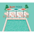 thumbnail image 3 of Bucheli, Jen 17x15 Black Modern Framed Museum Art Print Titled - Vintage Pool, 3 of 5