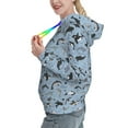 thumbnail image 2 of Daiia Dolphins Pattern Women's Fashion Hoodies & Sweatshirts with Kangaroo Pocket Hooded Sweatshirt with Eye-catching Drawstrings-Large, 2 of 7