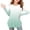 Green, variant on Loopsun Girls Long Sleeve T Shirts, Toddler Girl Print Crew Neck Long Sleeve Side Slit Shirt Tops Mint Green, 4-5 Years