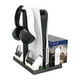 thumbnail image 1 of Soporte de refrigeración con cargador controlador para consola PlayStation 5 con ventilador de refrigeración de 3 velocidades, estación de carga para mando con organizador, 1 of 7