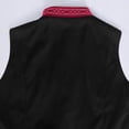 thumbnail image 5 of Mrmaere Stand Collar Sleeveless Velvet Vest Men Stand Collar Button Closure Formal Dress Vest Red XL, 5 of 8