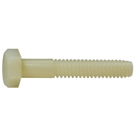 

1/4 -20 x 1-1/2 Nylon Plastic Coarse Thread Hex Cap Screws CSHN-041 (10 pcs.)