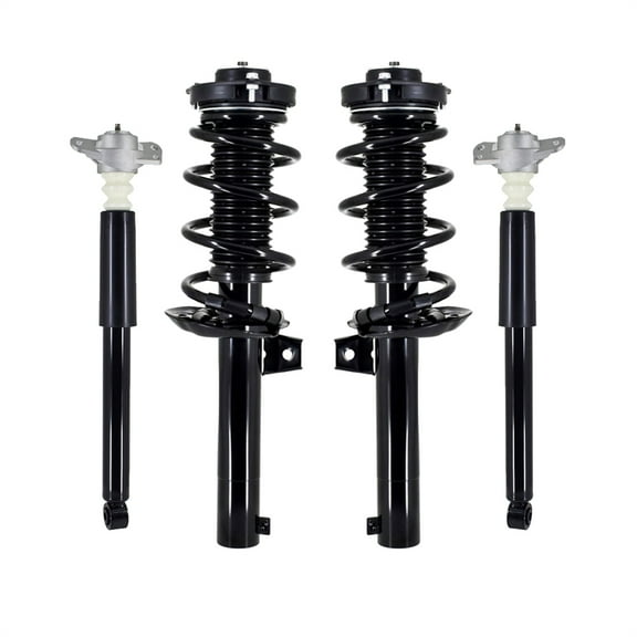 Set of 4 Front Quick Complete Strut-Coil Spring Assembly-Rear Complete Shock Absorber Kit For 2009-2017 Volkswagen CC
