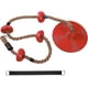 thumbnail image 1 of Columpio de cuerda para escalar, cuerda para escalar al aire libre, asiento oscilante de disco de plástico resistente (rojo), 1 of 5