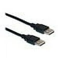 thumbnail image 2 of Cable Wholesale 10U2-02103BK USB 2.0 Type A Male to Type A Male Cable, Black - 3 ft., 2 of 2