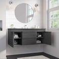 thumbnail image 4 of Render 48" Wall-Mount Bathroom Vanity-EEI-5801-CHA-BLK, 4 of 11