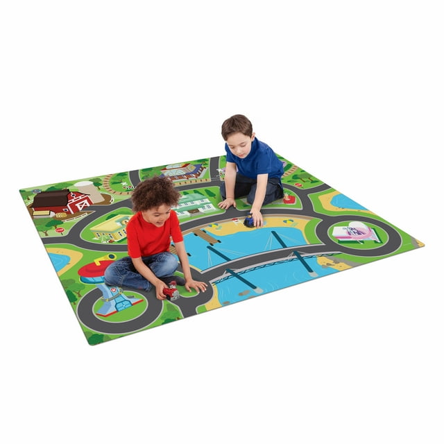Paw Patrol Imaginmat Jumbo Playmat with 2 vehicles