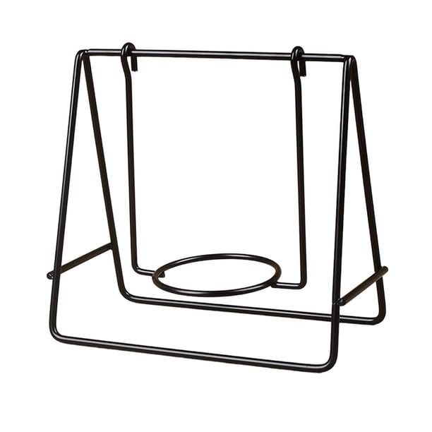 Base de bola de cristal, soporte para bolas, manualidades, adornos estables y resistentes, soporte para esferas. Negro