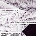 thumbnail image 2 of Cheer Collection Soft and Furry Long Shaggy Hair Throw Blanket, 2 of 5