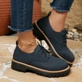 thumbnail image 2 of Blue Ladies Loafers With Heel Follow-Up And Round Toe Lace Up For Comfortable And Easy Wear, 2 of 7