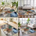 thumbnail image 4 of 5'x7' Area Rugs, Abstract Marble Indoor Outdoor Area Rug for Living Room Bedroom, Terracotta Green Blue Fluid Art Modern Luxury Washable Bathroom Rugs Kitchen Floor Carpet Mats Home Decor Aesthetic, 4 of 8