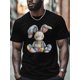 thumbnail image 1 of Stitching Vintage Graphic Short Sleeve Men's T-Shirt, 1 of 8