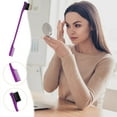thumbnail image 5 of Double-Ended Brow Brush, Hair Cut Style Blade Comb, Eyebrow Grooming Tool for Precise Styling and Shaping, Soft Bristles with Plastic Handle, Lightweight and Portable 17.8cm Length, 5 of 8