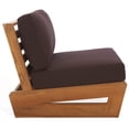 thumbnail image 5 of Safavieh Couture Julianne Modern Teak Patio Chair, Natural/Dark Brown, 5 of 11