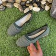 thumbnail image 5 of Willtoo Women Flat Shoes Knitted Lightweight Slip-on Loafers Breathabel Soft Comfortable Ballet Flats, 5 of 6