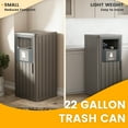 thumbnail image 4 of Bifanuo 42 Gallon Dual Bin Trash Can - 2-Pack Waterproof Outdoor/Indoor Recycling & Waste Bins, Heavy-Duty Resin Garbage Can for Patio, Kitchen, Commercial Use, 4 of 10