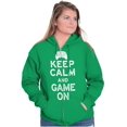 thumbnail image 4 of Vintage Keep Calm Video Game On Nerd Zip Up Hoodie Men's Women's Brisco Brands S, 4 of 6