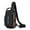 Black-1, variant on Sling Bag for Men Anti-Theft USB Crossbody Backpack Waterproof Chest Daypack Shoulder Bag (Gray-1)
