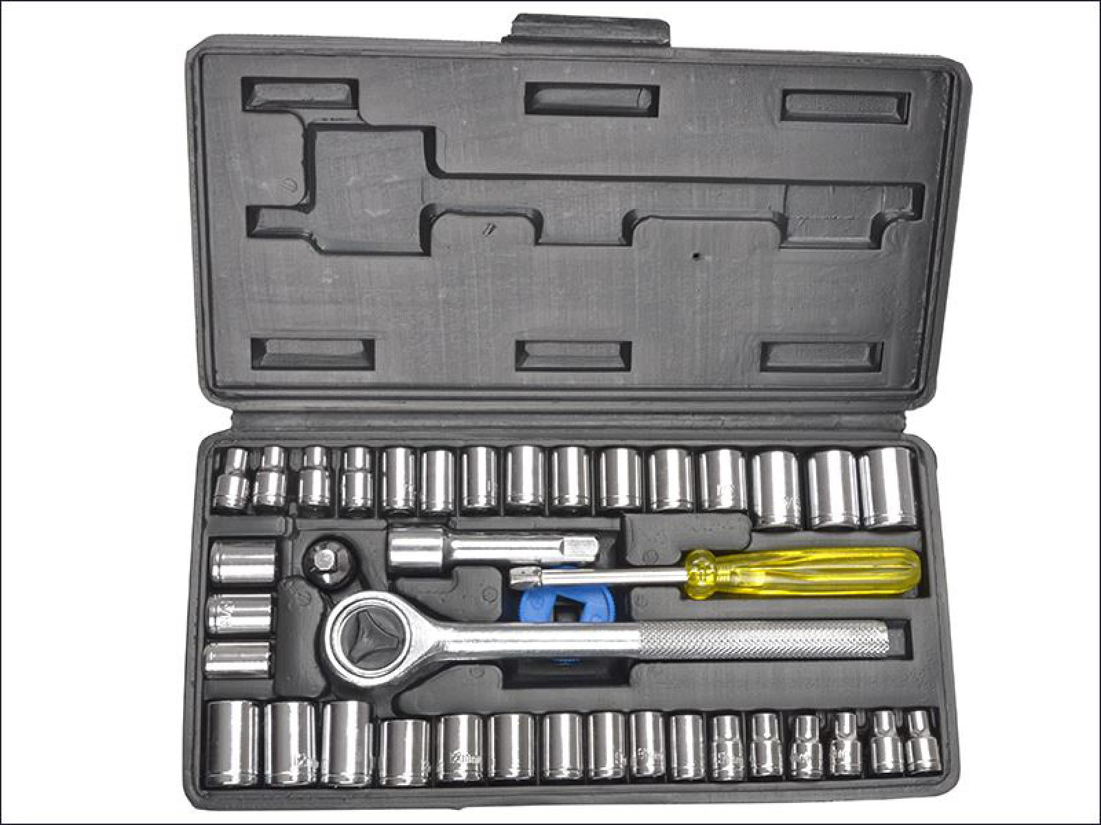 BlueSpot Ratchet Socket Wrench 3/8" 100 Teeth Tool Mechanic Garage Reversible 