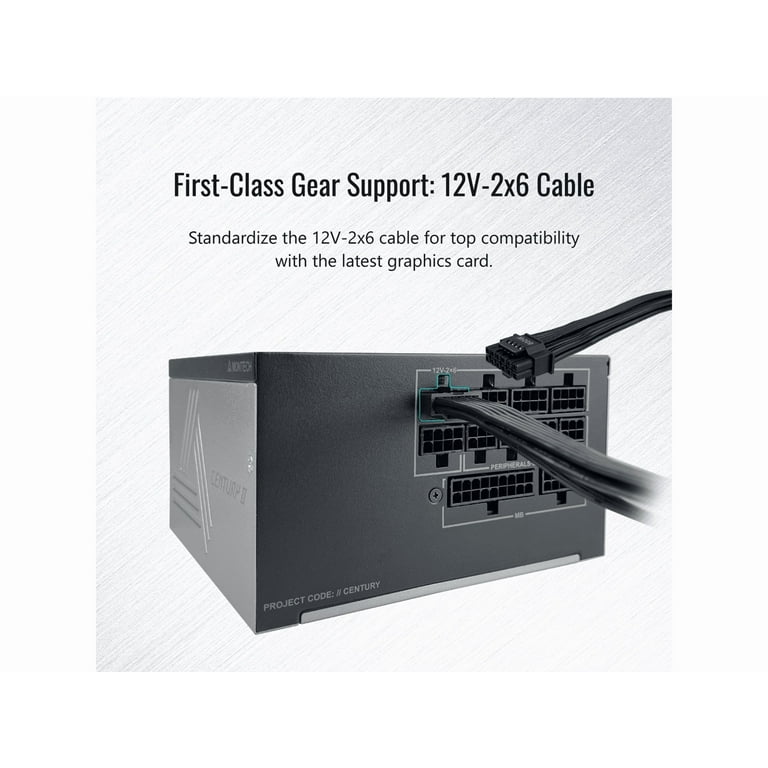 MONTECH CENTURY II - 850W High-End ATX Gaming Power Supply - 80