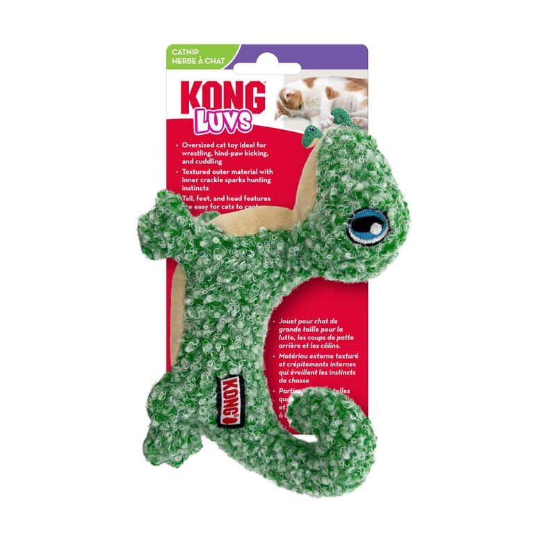 KONG® Luvs Oversized Cat Toy, Lizard, with Premium North American