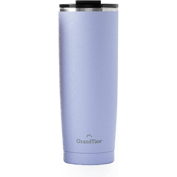 GrandTies 20-oz Insulated Coffee Tumbler Cup - Snowy Sanctuary