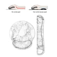 thumbnail image 3 of Almohadilla para teclado, reposamuñecas y alfombrilla para ratón con soporte para muñeca, alfombrillas ergonómicas para ratón con Base antideslizante para ordenador portátil de oficina en casa, 3 of 6
