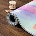 thumbnail image 6 of Superior Butterfly Non-Slip Washable Indoor Play Rug, 5' x 7' 6", Apricot, 6 of 10