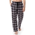 thumbnail image 1 of Pantalón de pijama Fruit of the Loom de franela tejida con hilo para hombre, negro, 1 of 5