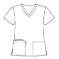 thumbnail image 4 of Green Town Scrubs for Women V-Neck Scrub Top - Print Tops, 3 Pockets, Easy Care Uniforms, 4 of 6