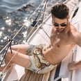 thumbnail image 2 of luoweisi Men's Beach Shorts Quick Dry Swim Trunks with Mesh Lining Marble Texture L, 2 of 5