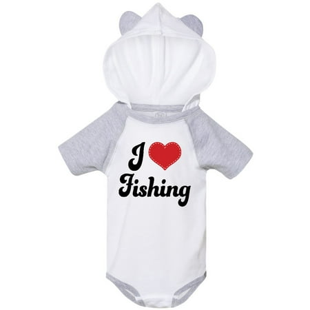 

Inktastic I Love Fishing Gift Baby Boy or Baby Girl Bodysuit