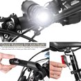 thumbnail image 3 of Worallymy Bike Headlight Taillight Set Night Ciclismo Bicicleta Impermeable LED Luz delantera y trasera Lámpara de seguridad Worallymy JD735808003, 3 of 7