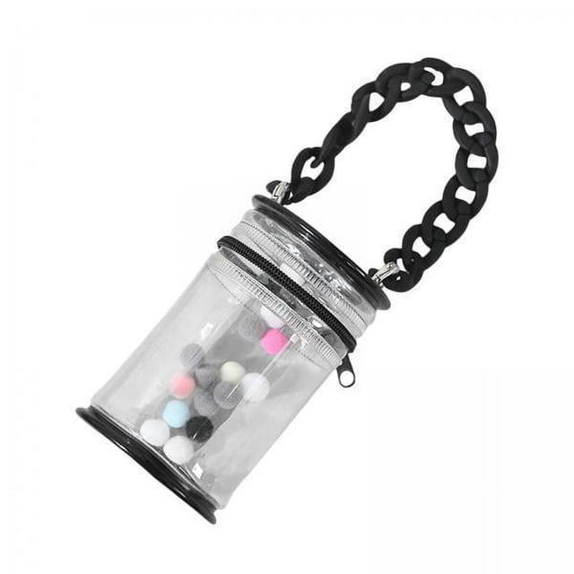 Bolsa de almacenamiento para muñecas,Bolsa de exhibición de minifiguras para muñecas Llavero transparente,Bolsa transparente para muñecas llavero decoración de mochila,Estuche organizador
