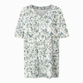 thumbnail image 4 of TOWMUS V-Neck T-shirts for Women Petal Sleeve Tunic Tops Summer Casual Womens Shirts, 4 of 6