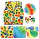 thumbnail image 2 of 1 Set Cosplay Clown Costume Clown Props Clown Bow Tie Wig Clown Nose Vest, 2 of 3