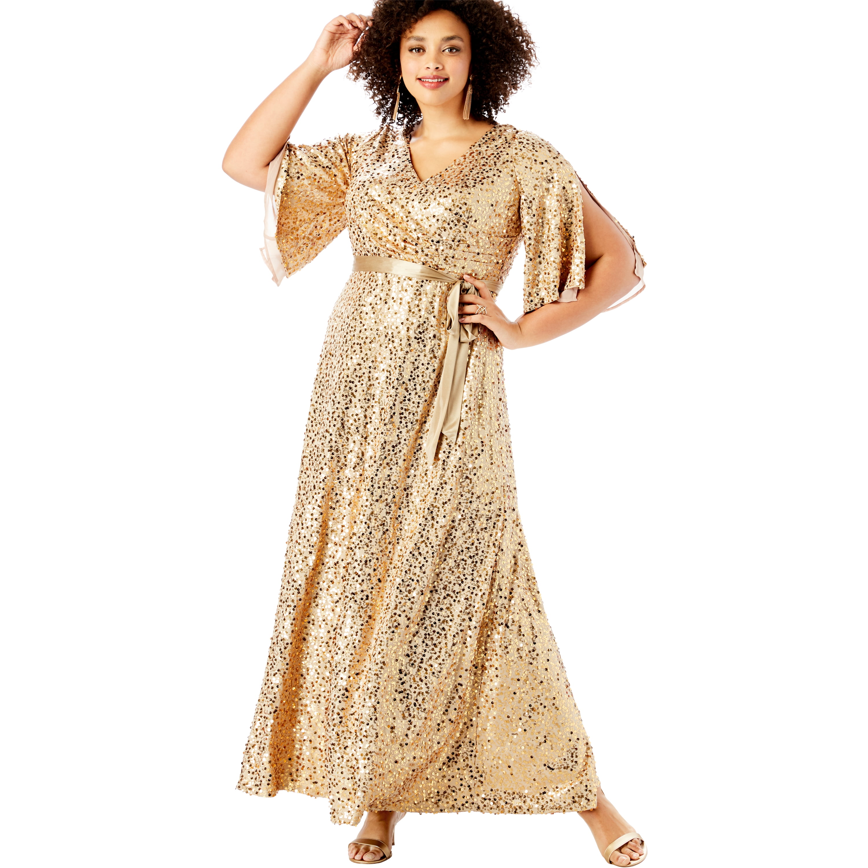 plus sequin gown