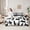 White Black, variant on Homewish Kawaii Garden Cat Twin Bedding Sets 7-Piece, Cartoon Kitten Animal Bedding Comforter Set, Green Leaf Plant Reversible Sheet Sets, Super Cozy Room Decor