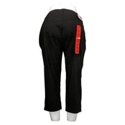 Khombu Womens Pants Sz M Stretch Capri w/Pockets Black