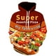 thumbnail image 4 of Sudadera con capucha con estampado 3D de fideos, hamburguesas, bocadillos y sopa de ramen para hombre y mujer, moda informal universal, sudadera de gran tamaño, novedad de 2024, 4 of 4
