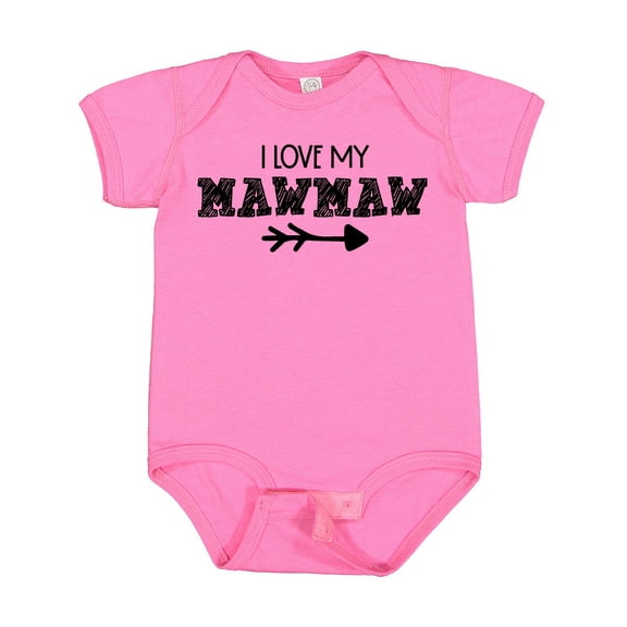 Inktastic I Love My Mawmaw with Arrow Boys or Girls Baby Bodysuit