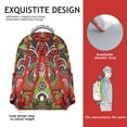 thumbnail image 5 of Colorful Vintage Paisley Students Backpack Chic Boho Floral Design with Abstract and Decorative Paisley Print, Lightweight and Durable for School, 5 of 5