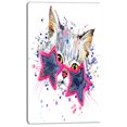 thumbnail image 2 of Chaton Mignon avec Étoiles Bleues - Art Mural sur Toile d'Animal, 2 of 3