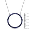 thumbnail image 2 of Everly Women's Sapphire 10k White Gold Necklace, 2 of 6