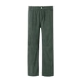 thumbnail image 5 of JAJAHO Women's Corduroy Pants Mid Rise Elastic Waist Tapered Pants Casual Baggy Solid Color Trousers With Pockets Soft Trousers, 5 of 6