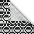 thumbnail image 3 of Ambesonne Black and White Kitchen Curtains, Lattice Pattern, 55"x39", Black White, 3 of 3