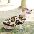 thumbnail image 6 of Pet Winter Coat Snow Zipper Clothing Cold Weather Dog Vest Warm Puppy Coat Leopard, 6 of 8