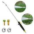 thumbnail image 2 of Ana 12 Inch Sprayer Wand Replacement,Adjustable Universal Stainless Steel Watering Wand Match 1/4" & 3/8'' Hose,with Shut off Valve 2 Hose Clamps and Quick Connector,for Garden Car Window Cleaning, 2 of 10