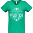 thumbnail image 3 of Inktastic Laissez Les Bon Temps Rouler Mardi Gras Women's V-Neck T-Shirt, 3 of 5